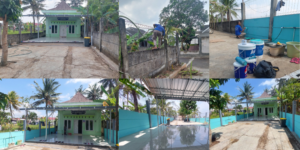 Pengecatan Pagar Area Masjid